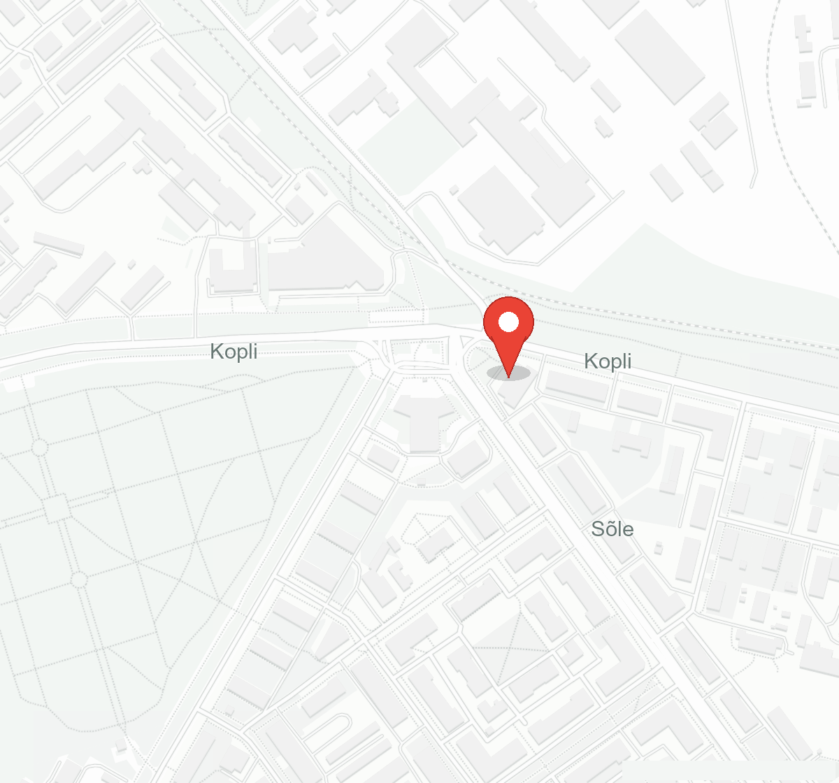 Kaart: Sõle Loomakliinik asub aadressil Sõle 86 / Kopli tn 69a